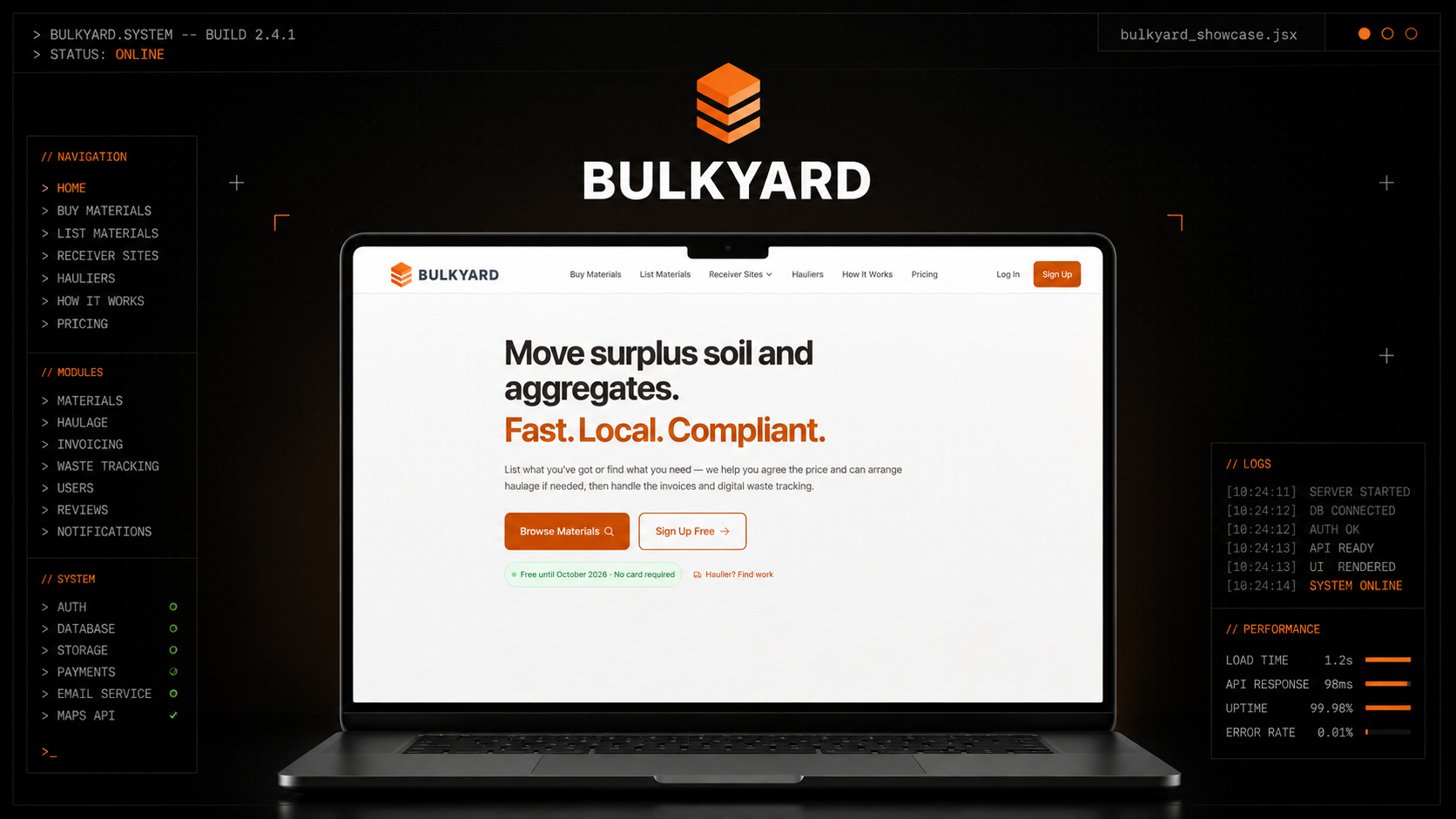 BulkYard screenshot